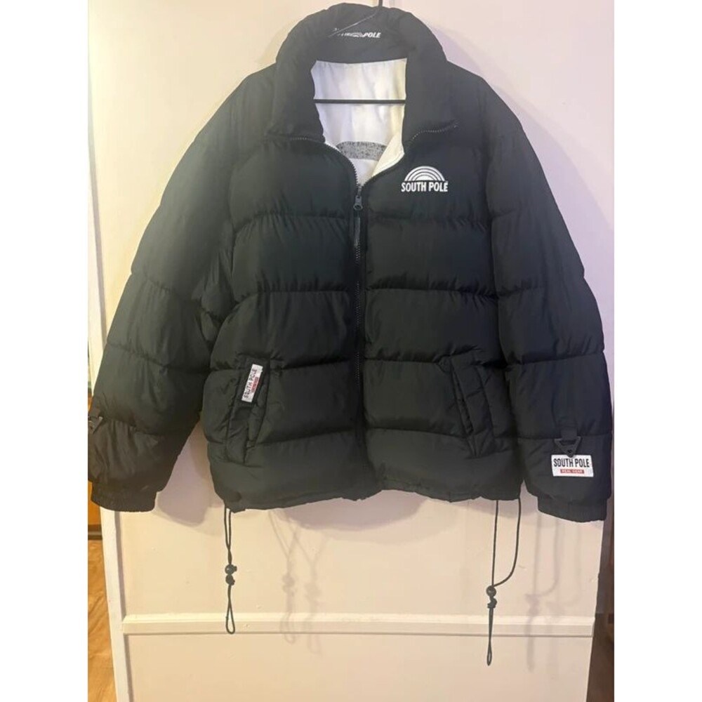 Reversible SouthPole Puffer Jacket Sz Large Y2K